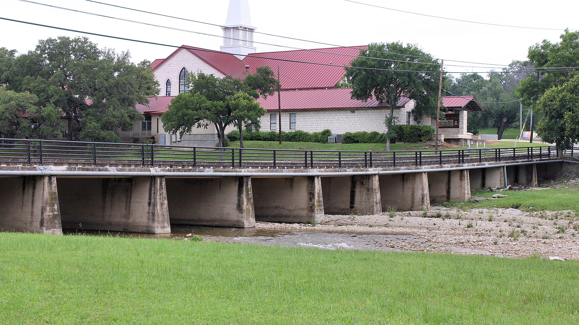 Bridge over Salado Creek in Salado, Texas